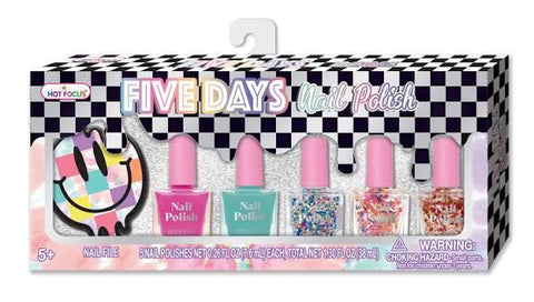 Hot Focus Five Days Nail Polish, Cool Vibes