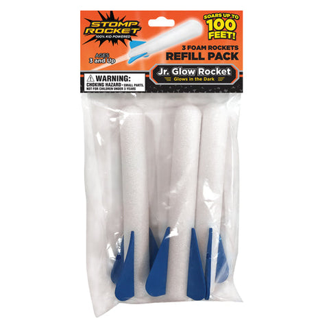 Stomp Rocket Refill Jr Glow 3 Pack