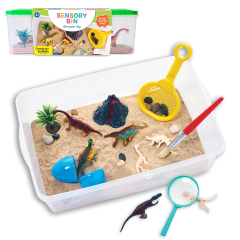 Creativity for Kids Sensory Bin Dinosaur Dig