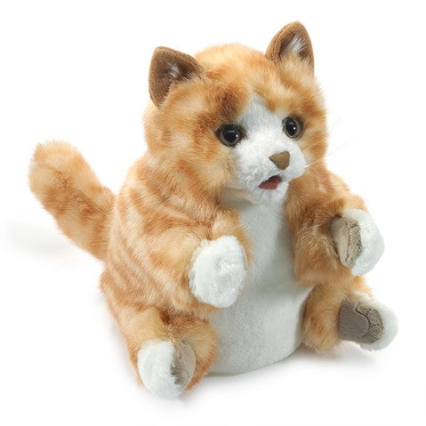 Folkmanis Orange Tabby Kitten Hand Puppet