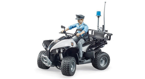 Bruder 63011 Police Quad w light skin Policeman and accessories