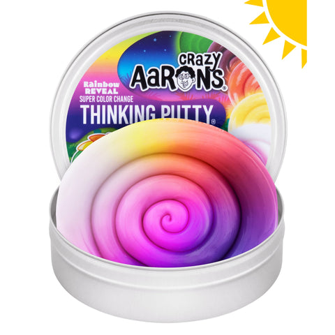 Crazy Aaron's Rainbow Reveal 4" Thinking Putty Tin