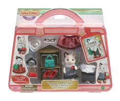 Calico Critters Fashion Play set Town Girl Series - Tuxedo Cat