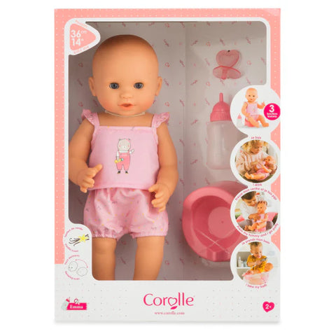 Corolle Emma Drink-and-Wet 14" Bath Baby Doll
