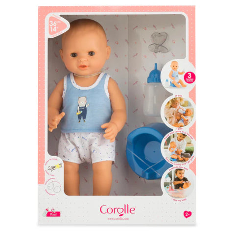 Corolle Paul Drink-and-Wet 14" Baby Doll